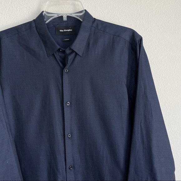 The Kooples Pattern Button Down Long Sleeve Shirt